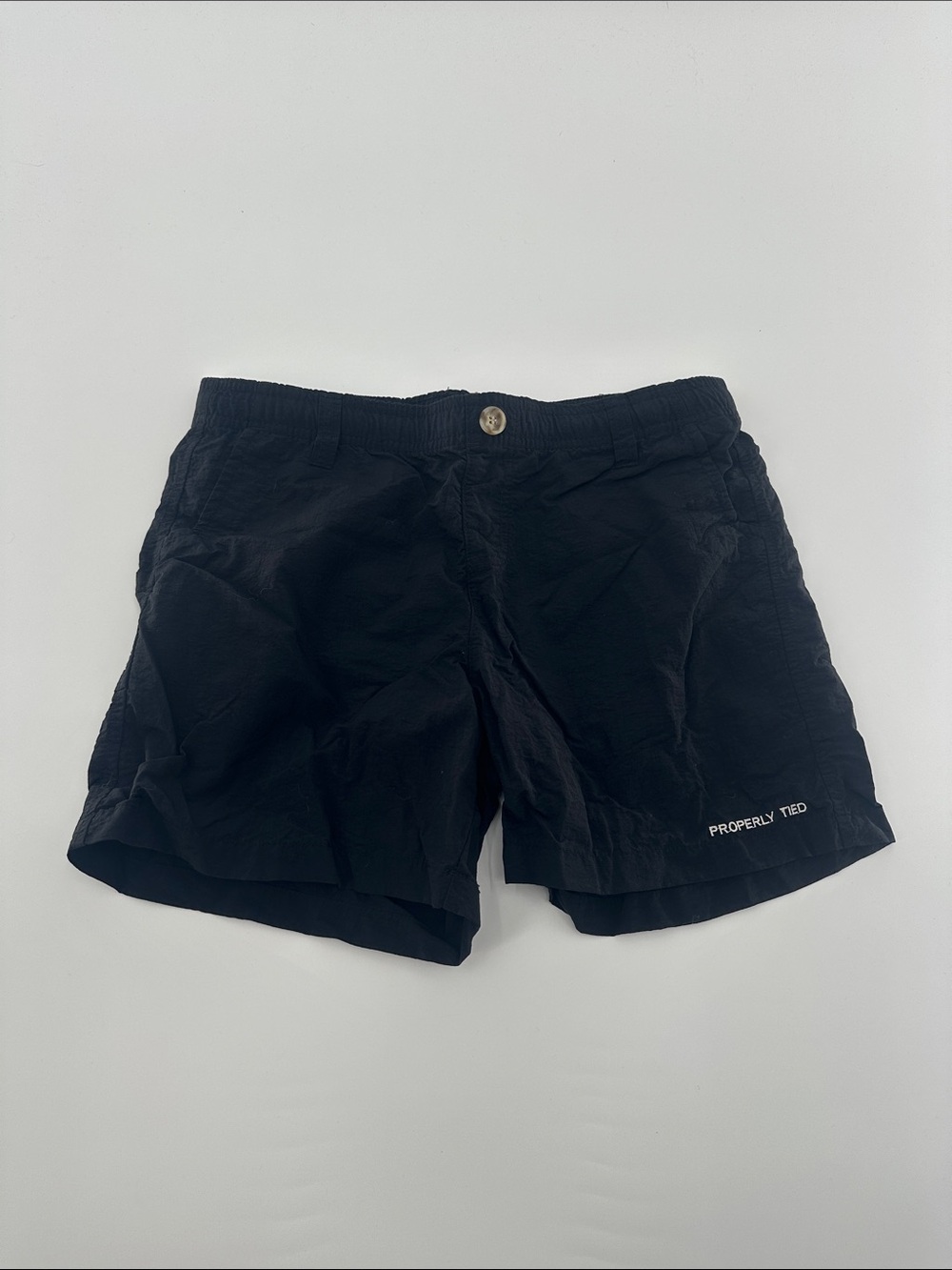 Properly Tied Kids' Black Athletic Shorts
